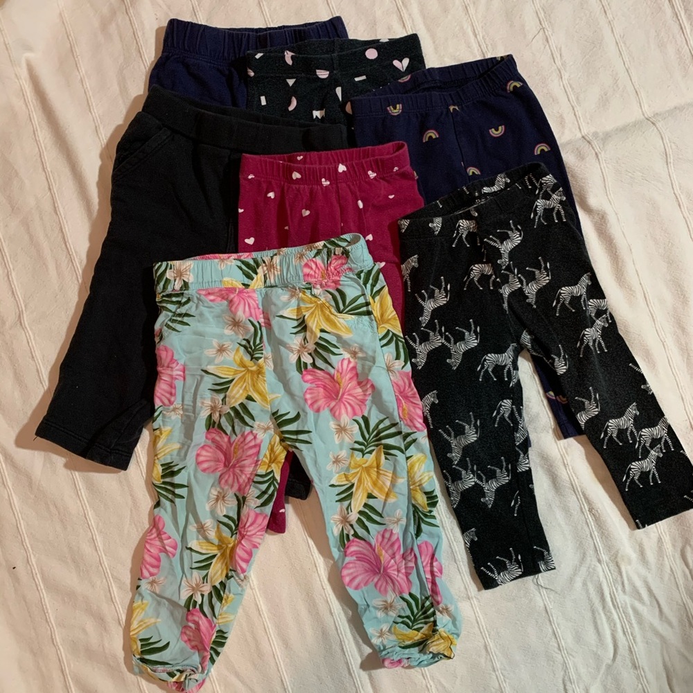 Lot of girls pants, size 18-24 months